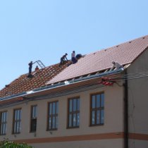 Škola - oprava střechy 09
